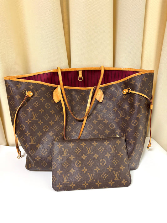 Pre-Owned Louis Vuitton Neverfull GM Monogram Canvas Tote with Pouch
