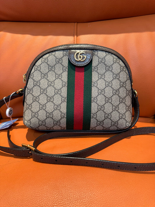 Pre-Loved Gucci Ophidia GG Supreme Mini Crossbody Bag
