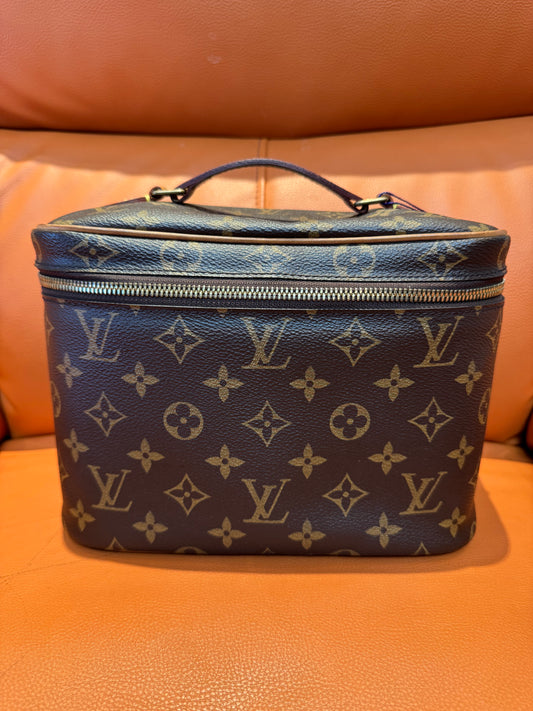 Pre-Loved Louis Vuitton Monogram Canvas Vanity Bag / Cosmetic Pouch