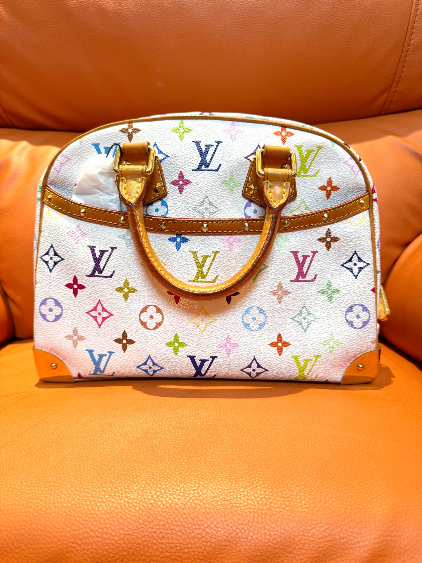 Pre-Loved Designer Multicolor Canvas Handbag – Alma PM Style