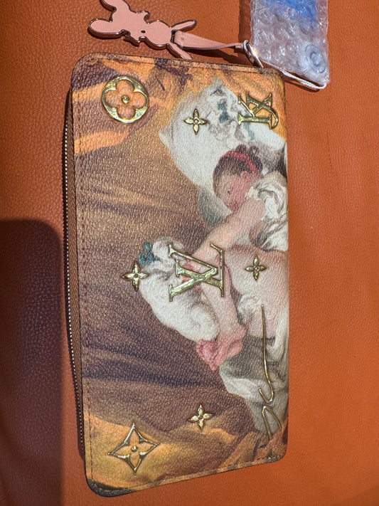 Louis Vuitton x Jeff Koons Fragonard “Masters Collection” Zippy Wallet
