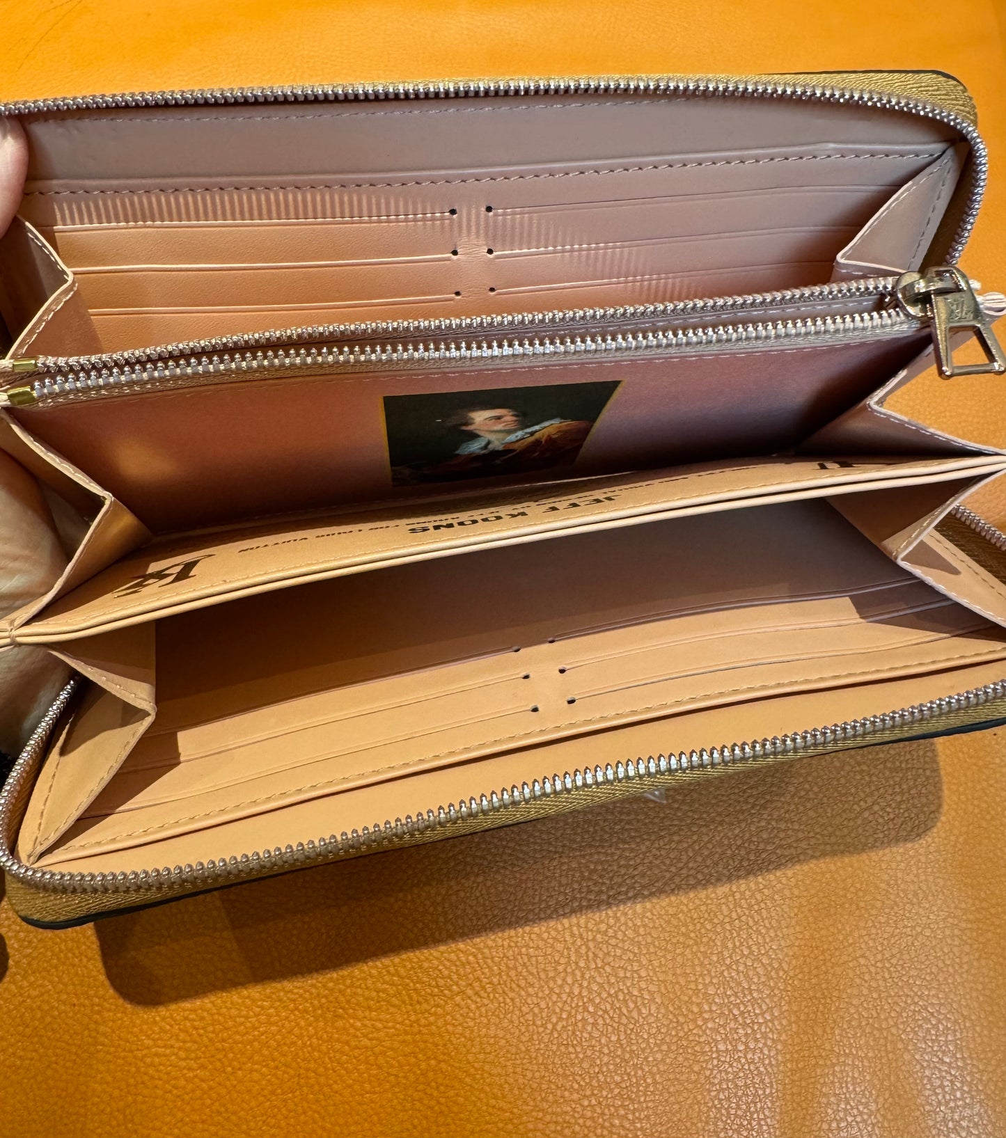 Louis Vuitton x Jeff Koons Fragonard “Masters Collection” Zippy Wallet