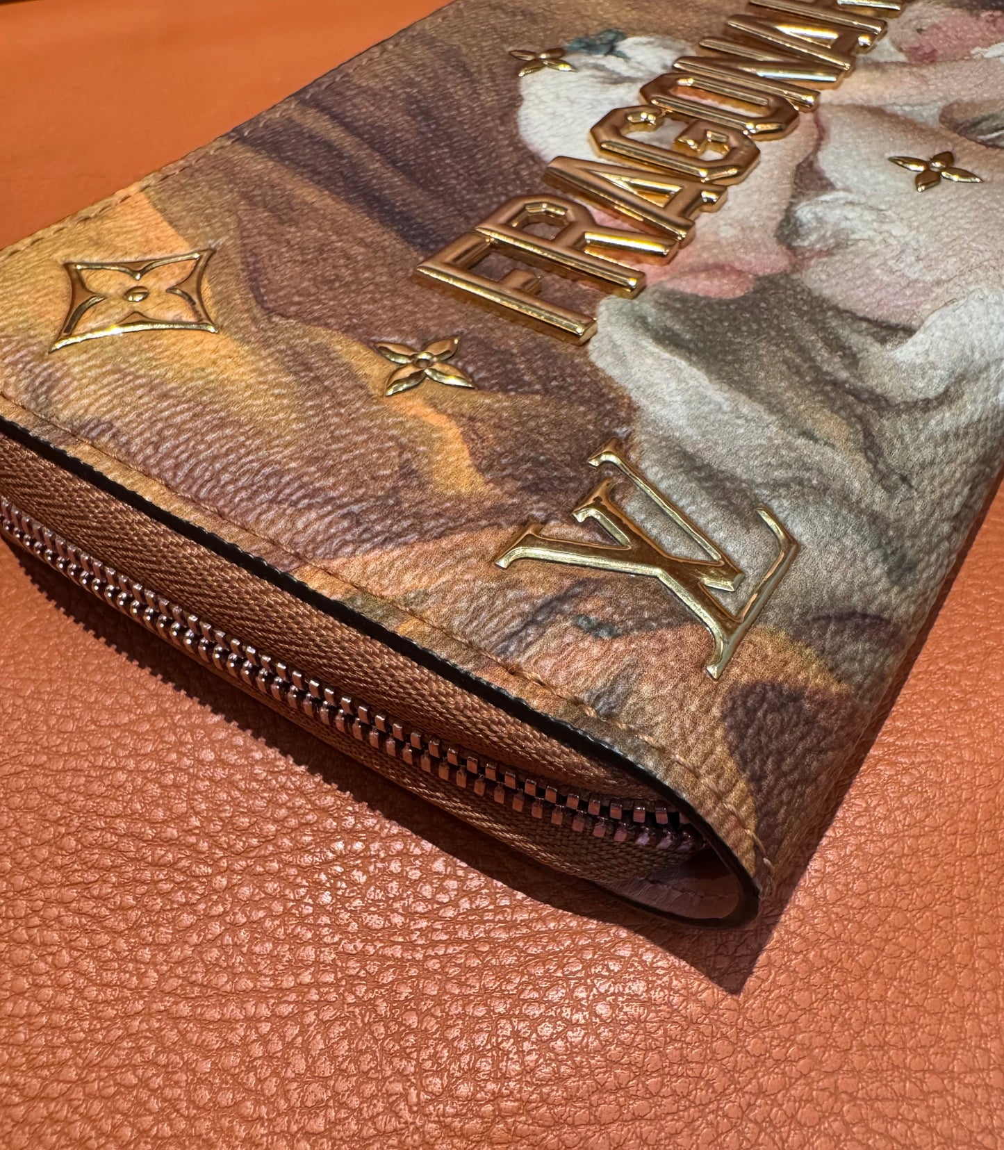 Louis Vuitton x Jeff Koons Fragonard “Masters Collection” Zippy Wallet