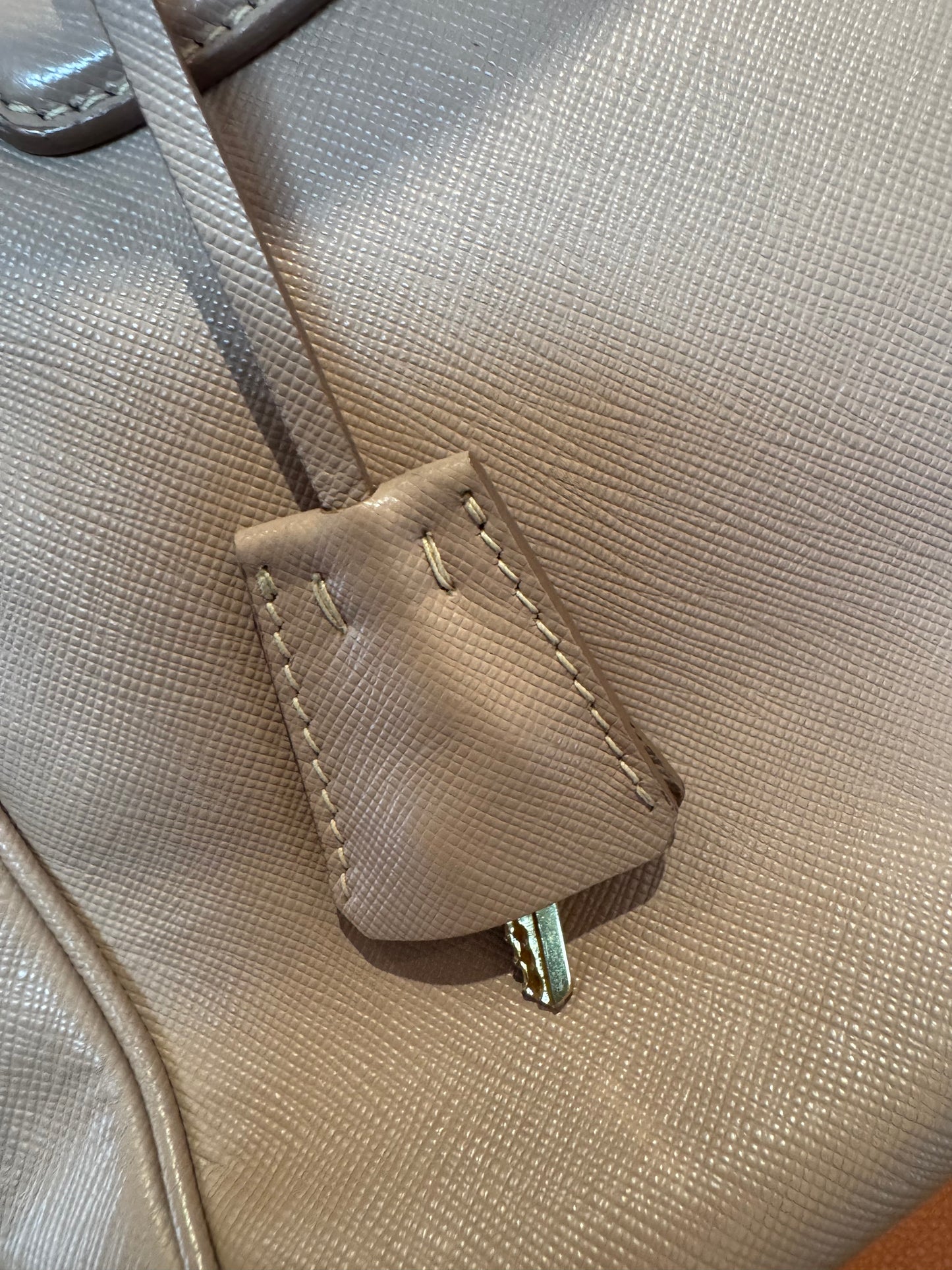 Pre-loved Kate Spade Saffiano Leather Satchel in Mauve Pink