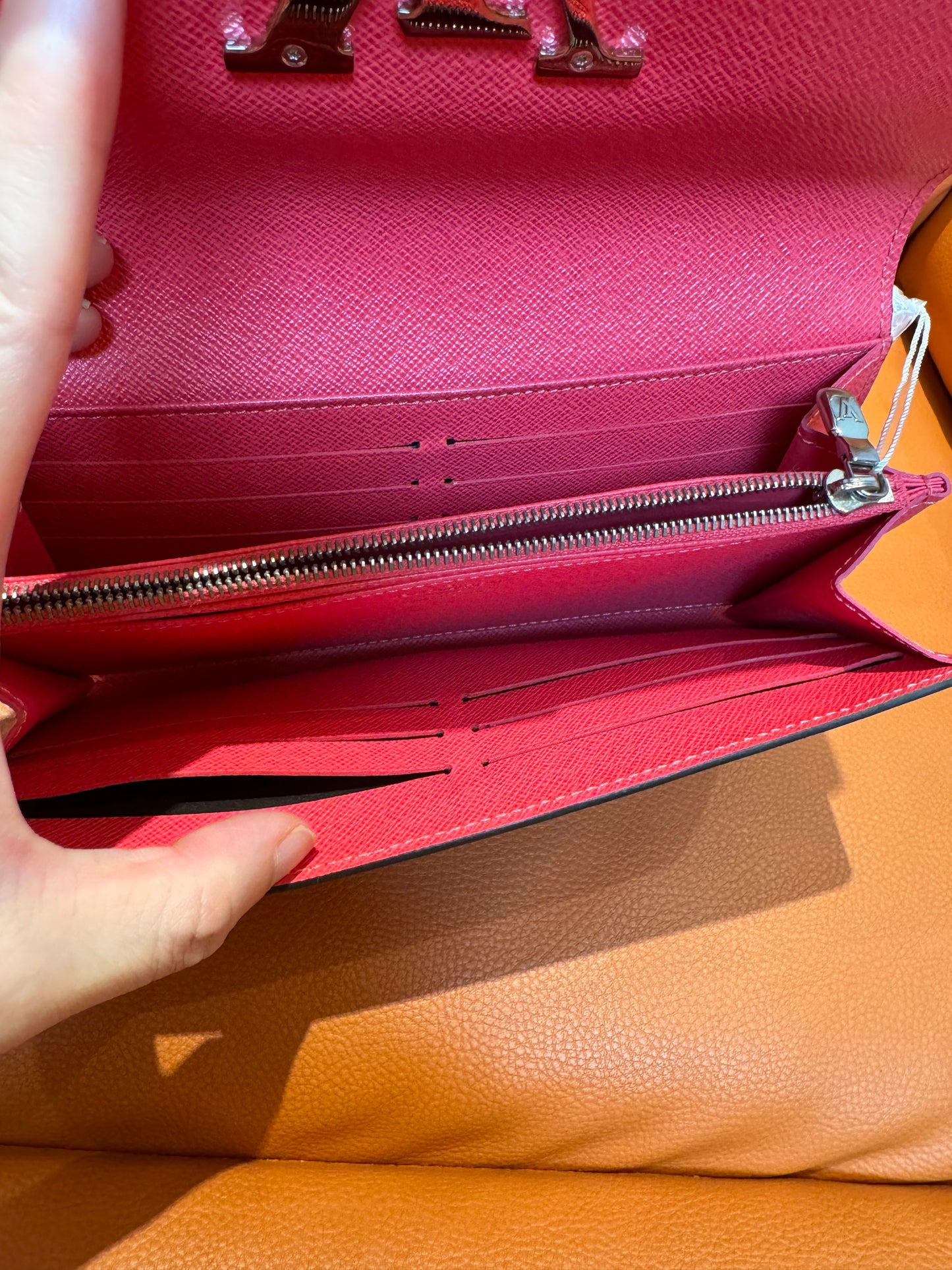 Pre-Loved Pink Epi Leather Flap Wallet – Elegant & Iconic