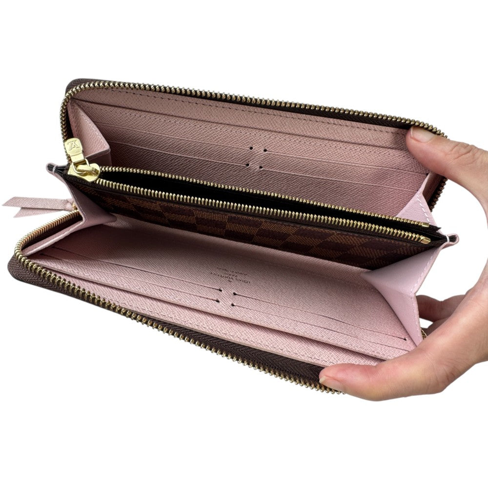 pre-owned ✨lv Classic Checkered Zip Wallet – In Stock Now!