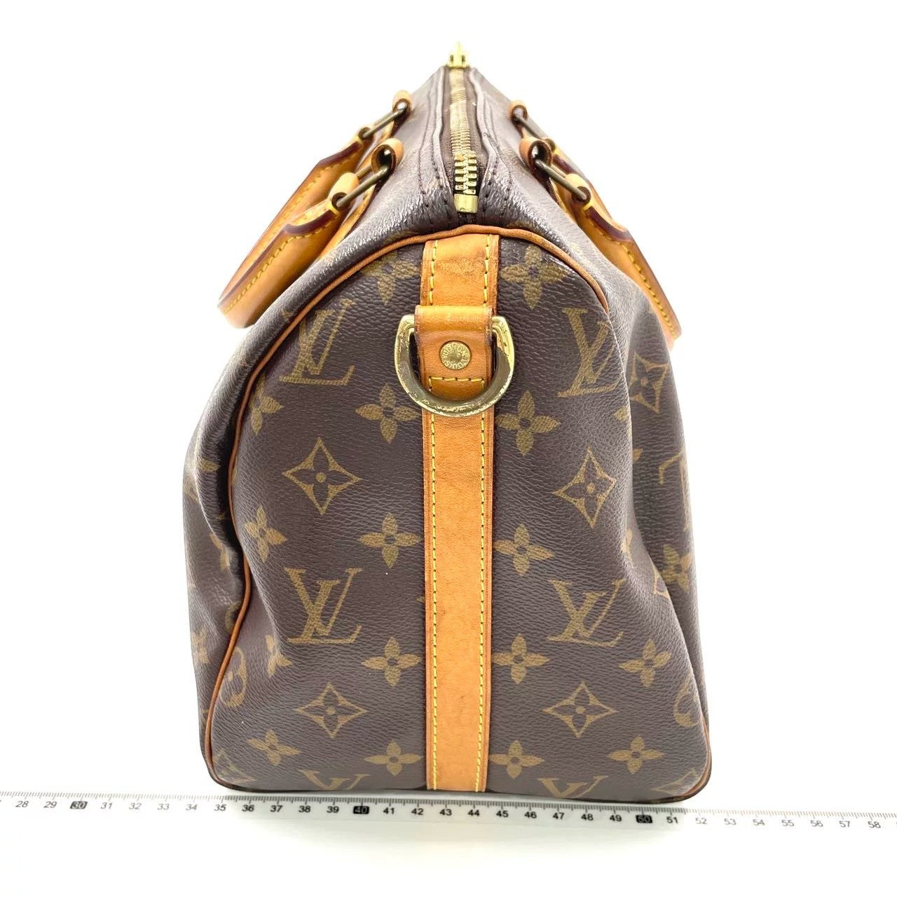 Pre-Owned Louis Vuitton Speedy 35 Monogram Canvas Bag with Strap and Lock