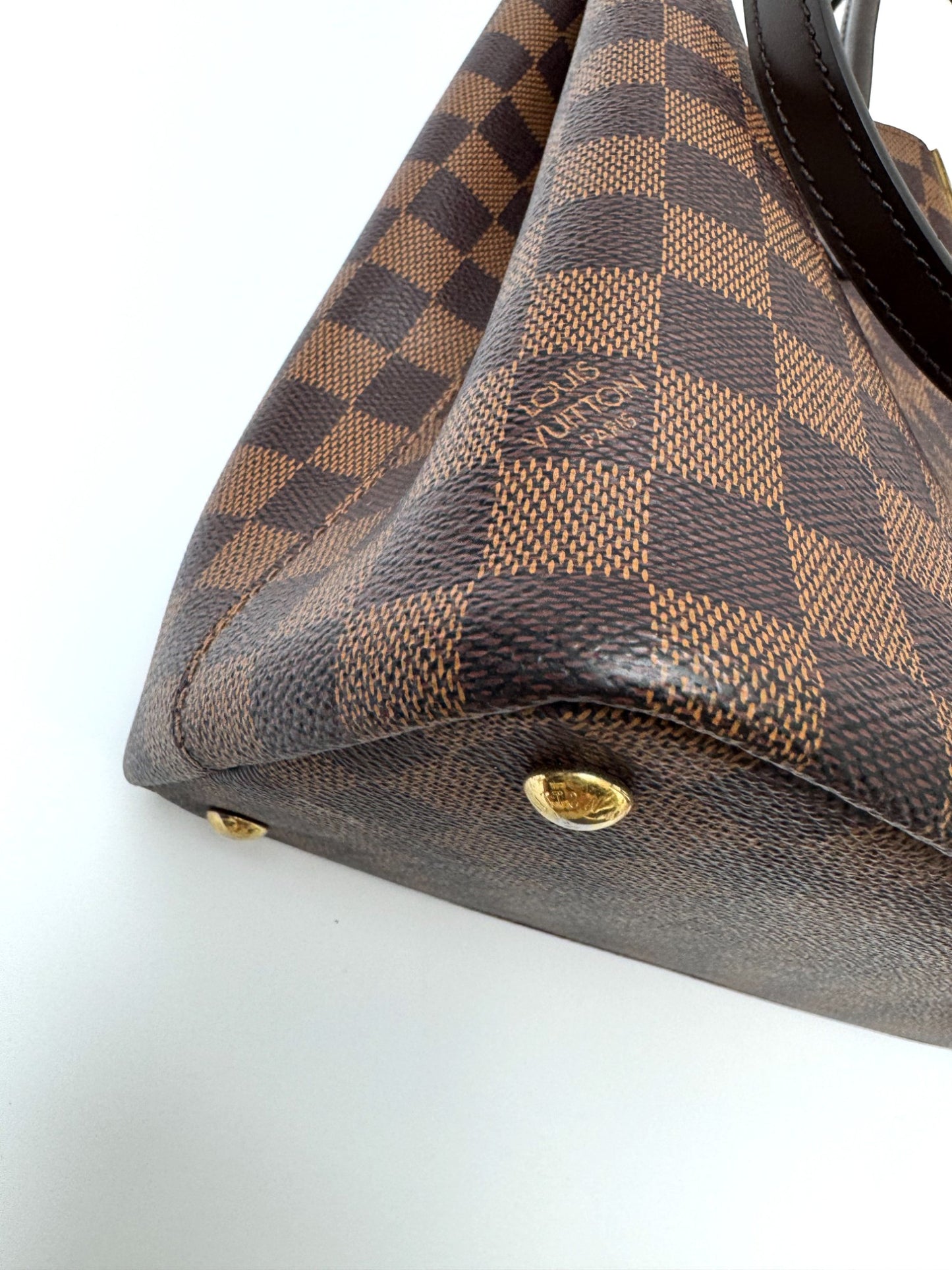 Pre-Owned Louis Vuitton V Tote MM in Damier Ebene Canvas