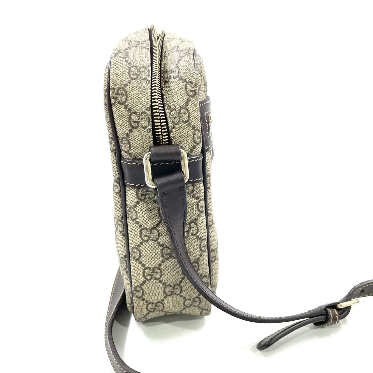 Pre-Owned Gucci GG Supreme Canvas Crossbody Messenger Bag