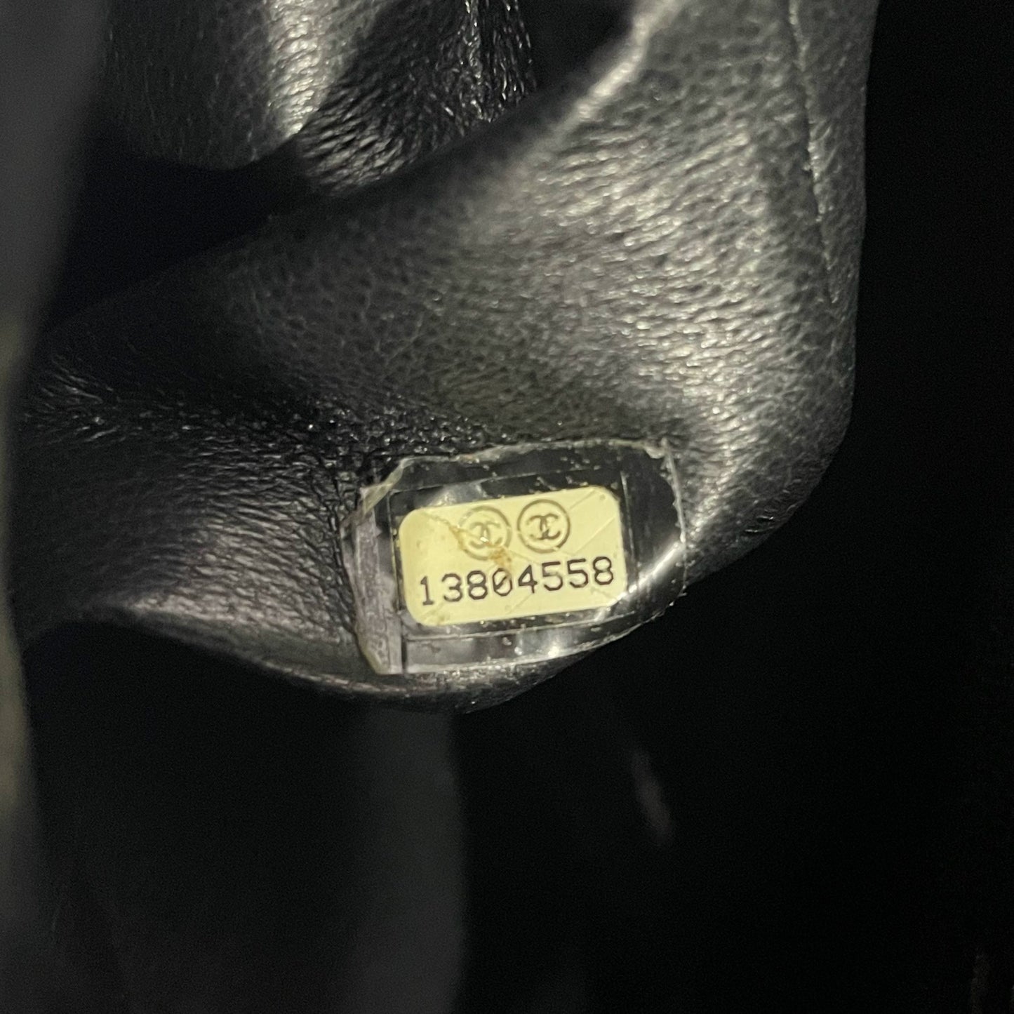 Pre-Owned Chanel Classic Double Flap Maxi Bag in Black Caviar Leather with Gold Hardware